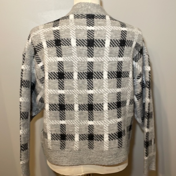 NWT PHILOSOPHY Republic Clothing Viscose Blend Plaid Cardigan SMALL - Picture 6 of 10